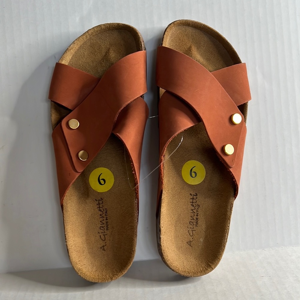 A. Giannetti italian leather sandals